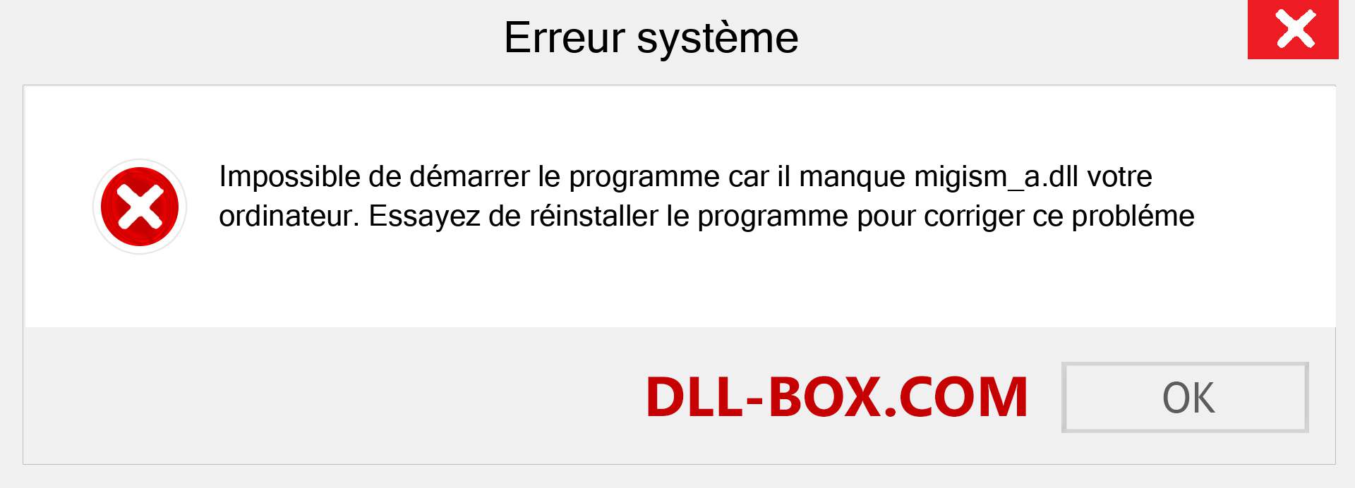 Le fichier migism_a.dll est manquant ?. Télécharger pour Windows 7, 8, 10 - Correction de l'erreur manquante migism_a dll sur Windows, photos, images